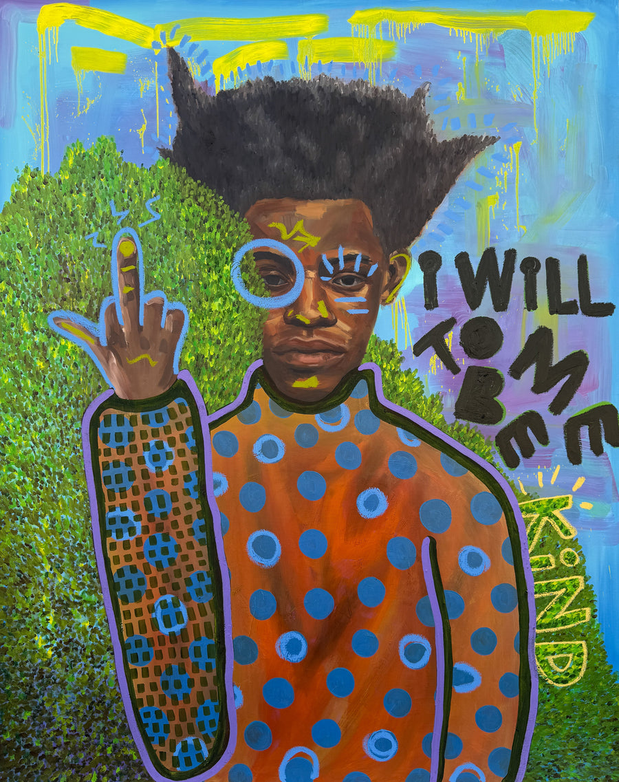 i will to me be kind, oil on canvas, 60 × 48"