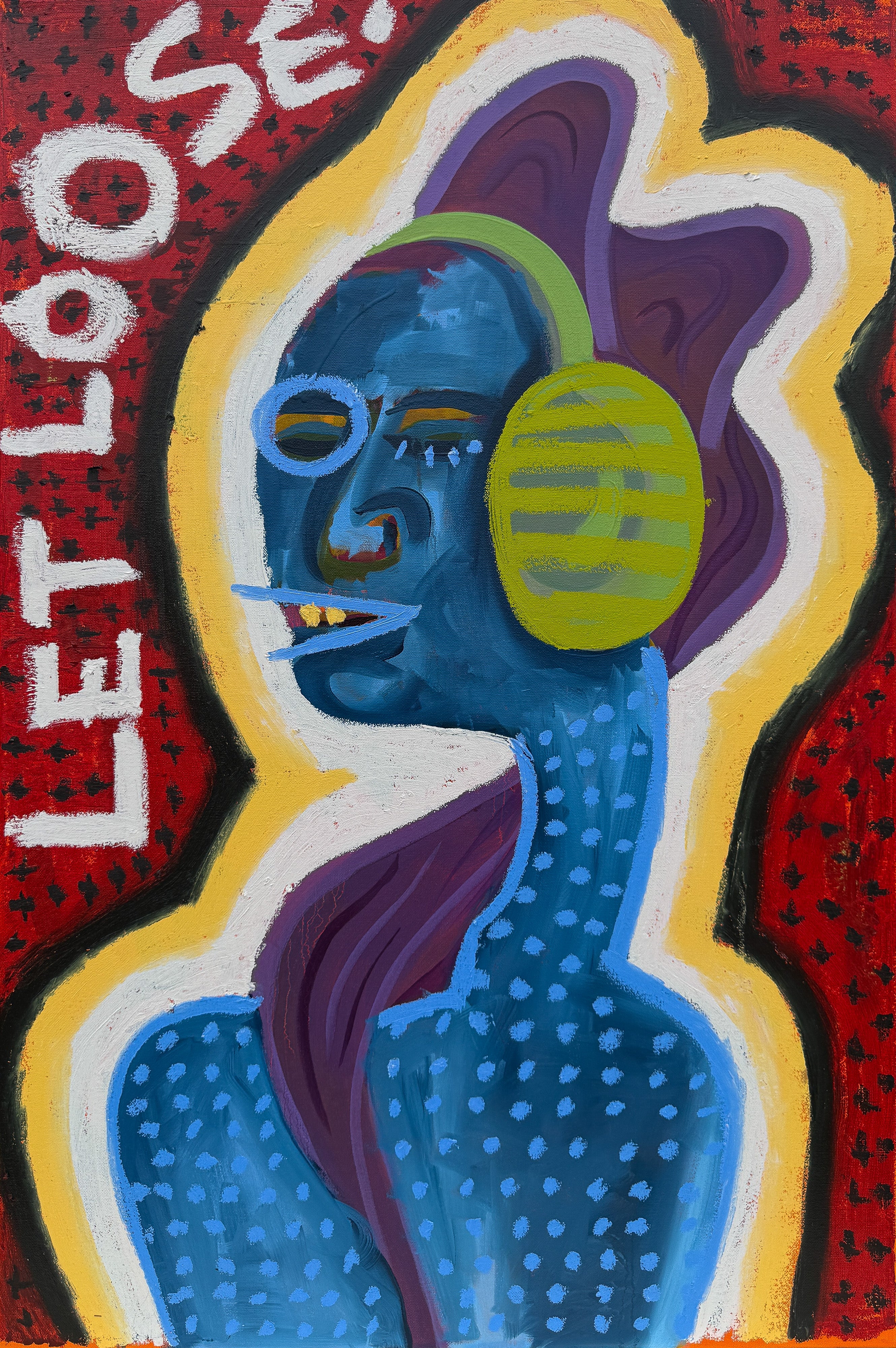let loose., oil on canvas, 36 × 24"