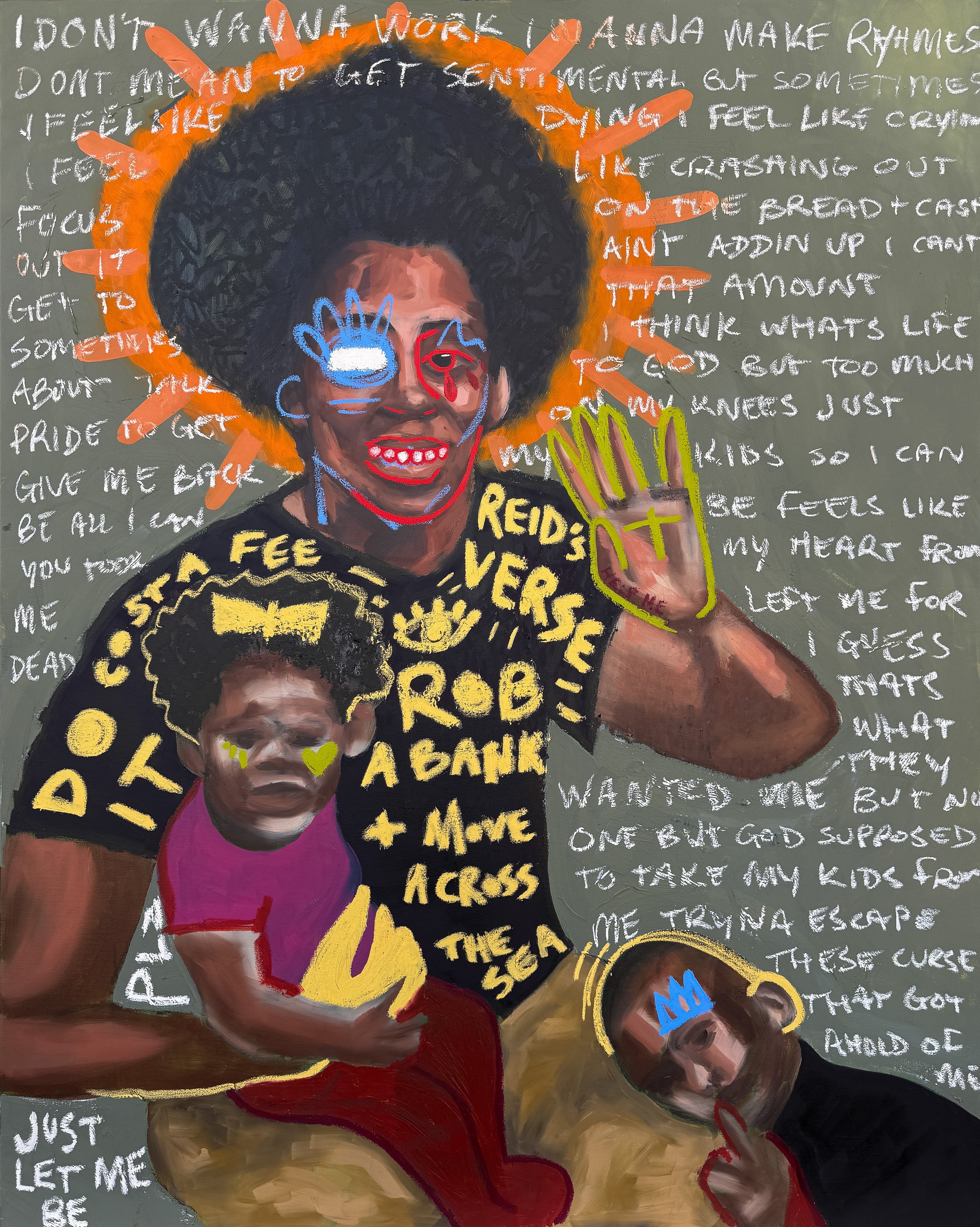 reid's verse, oil on canvas, 60 × 48"