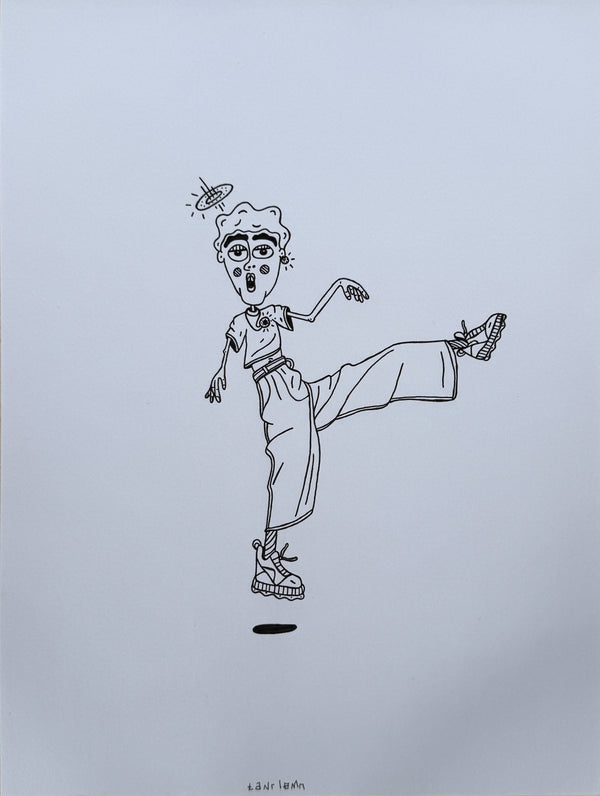 wanna be me screenprint on paper