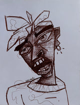 one or two pac screenprint on paper