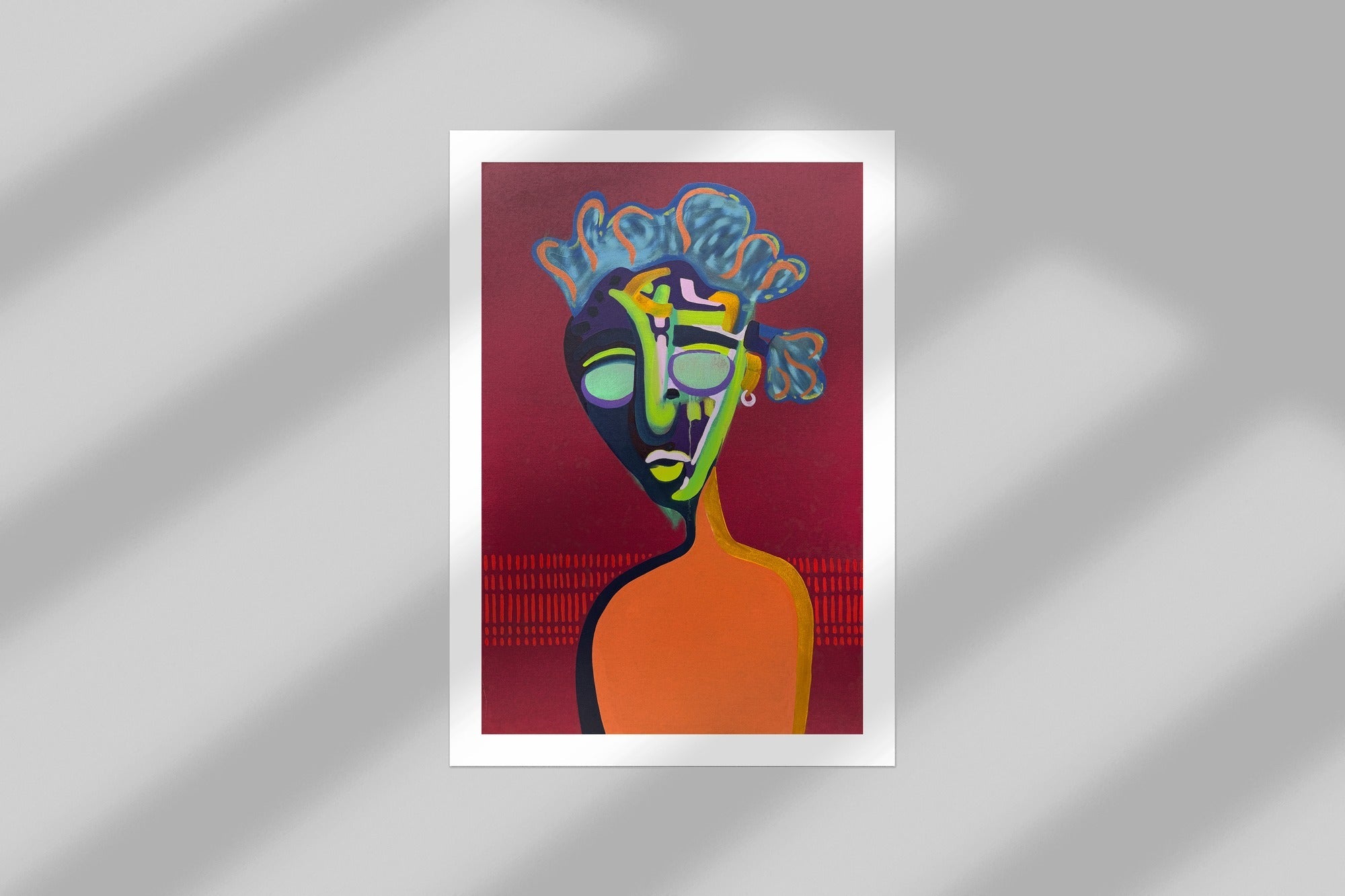 bad hair day - limited edition print mockup