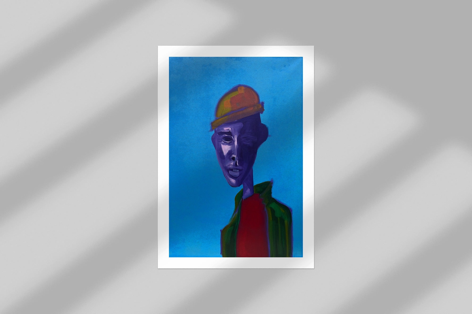 black dude in a beanie - limited edition print mockup