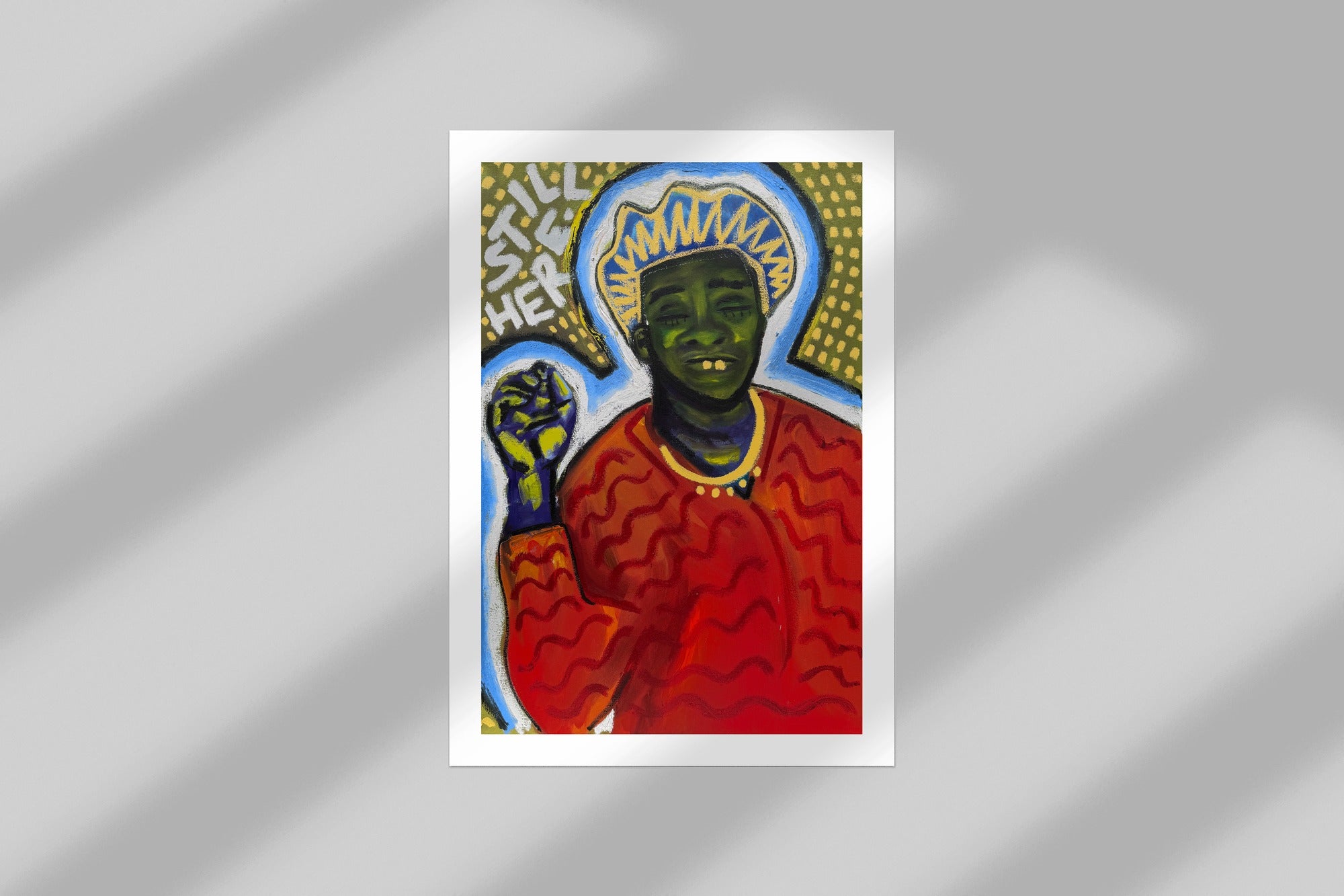still here - open edition print mockup