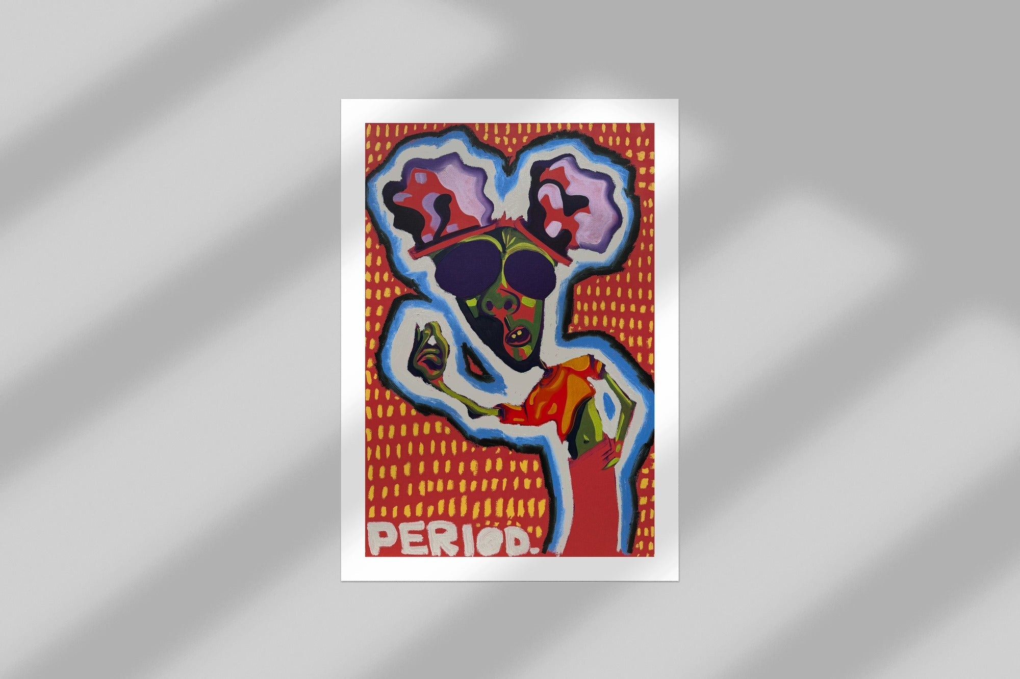 period. - open edition print mockup