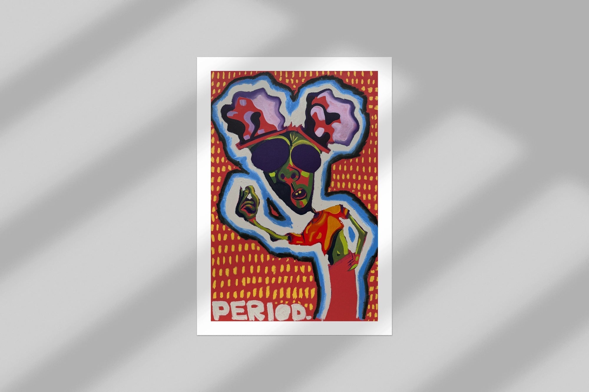 period. - open edition print mockup
