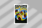 i wrote this sitting down - open edition print mockup