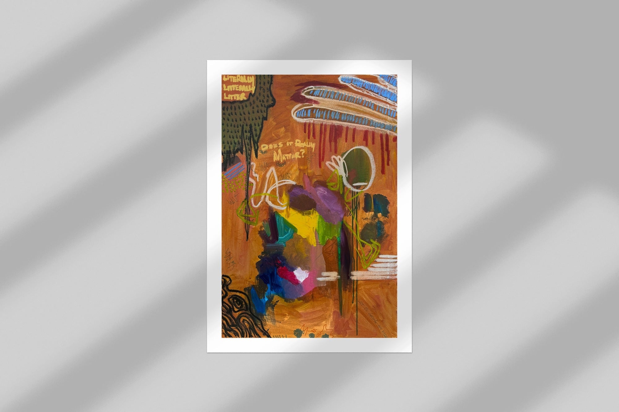 literally litter - open edition print mockup