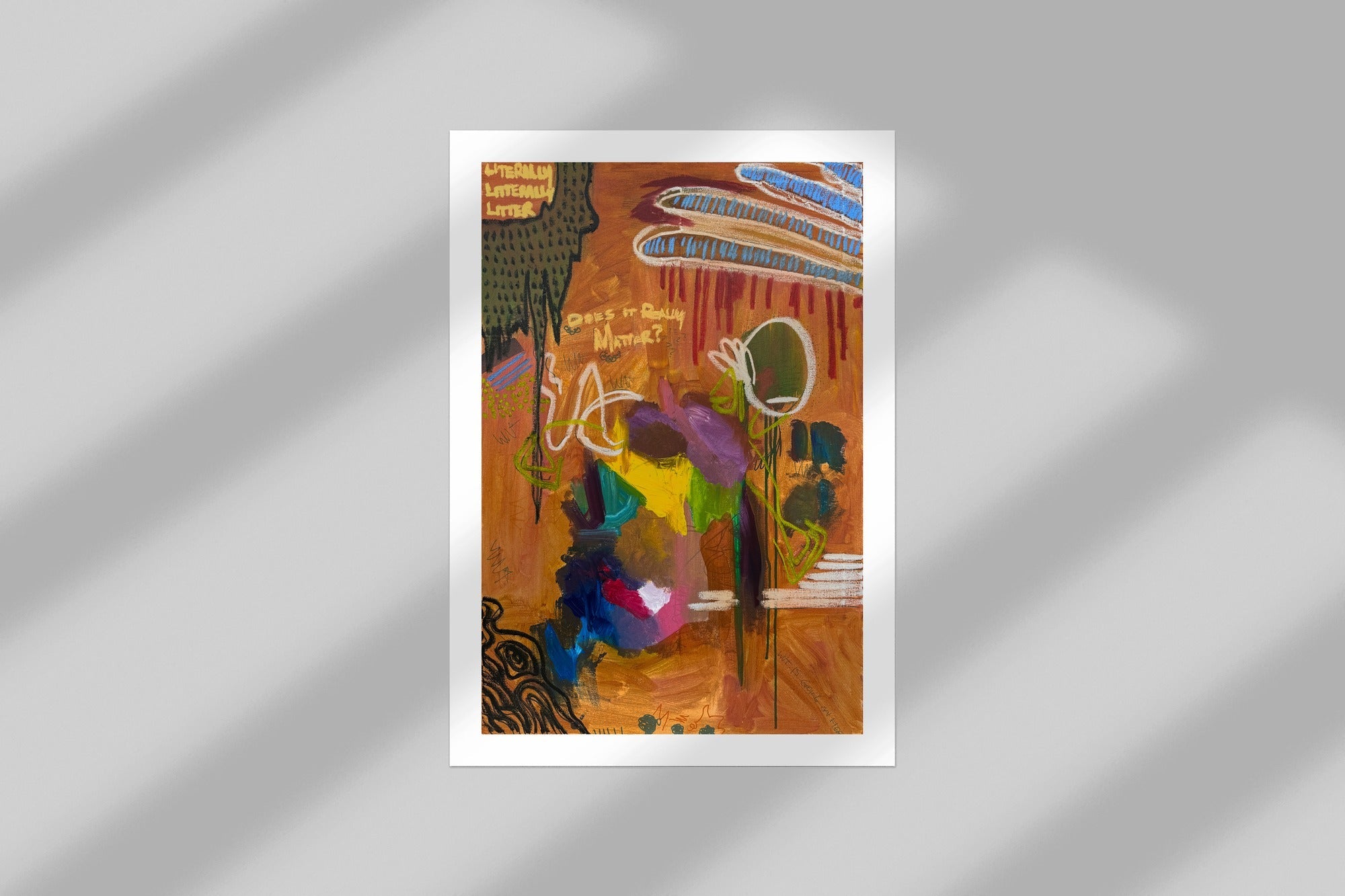 literally litter - open edition print mockup