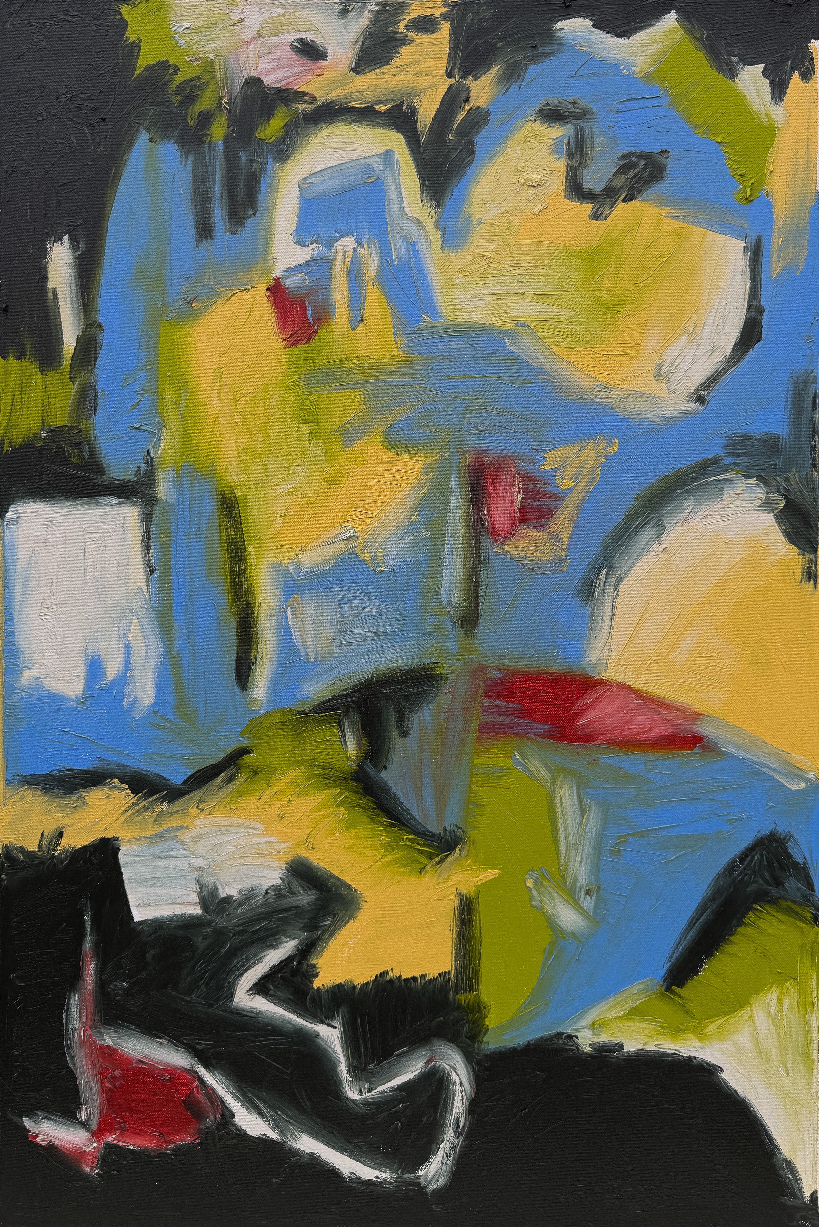 up late (diptych), oil on canvas — up late can't sleep panel
