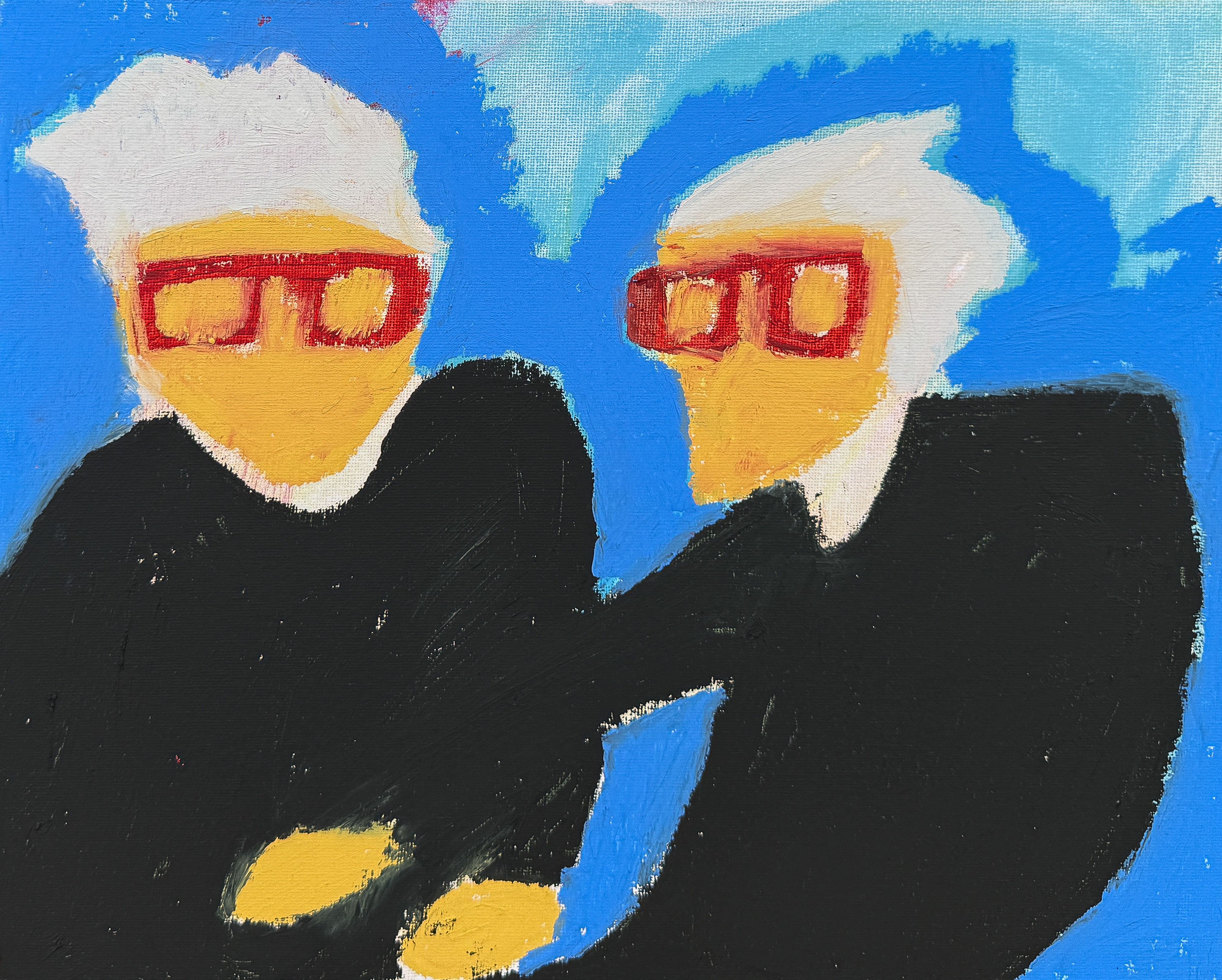 us in a few, oil on canvas, 11 × 14"