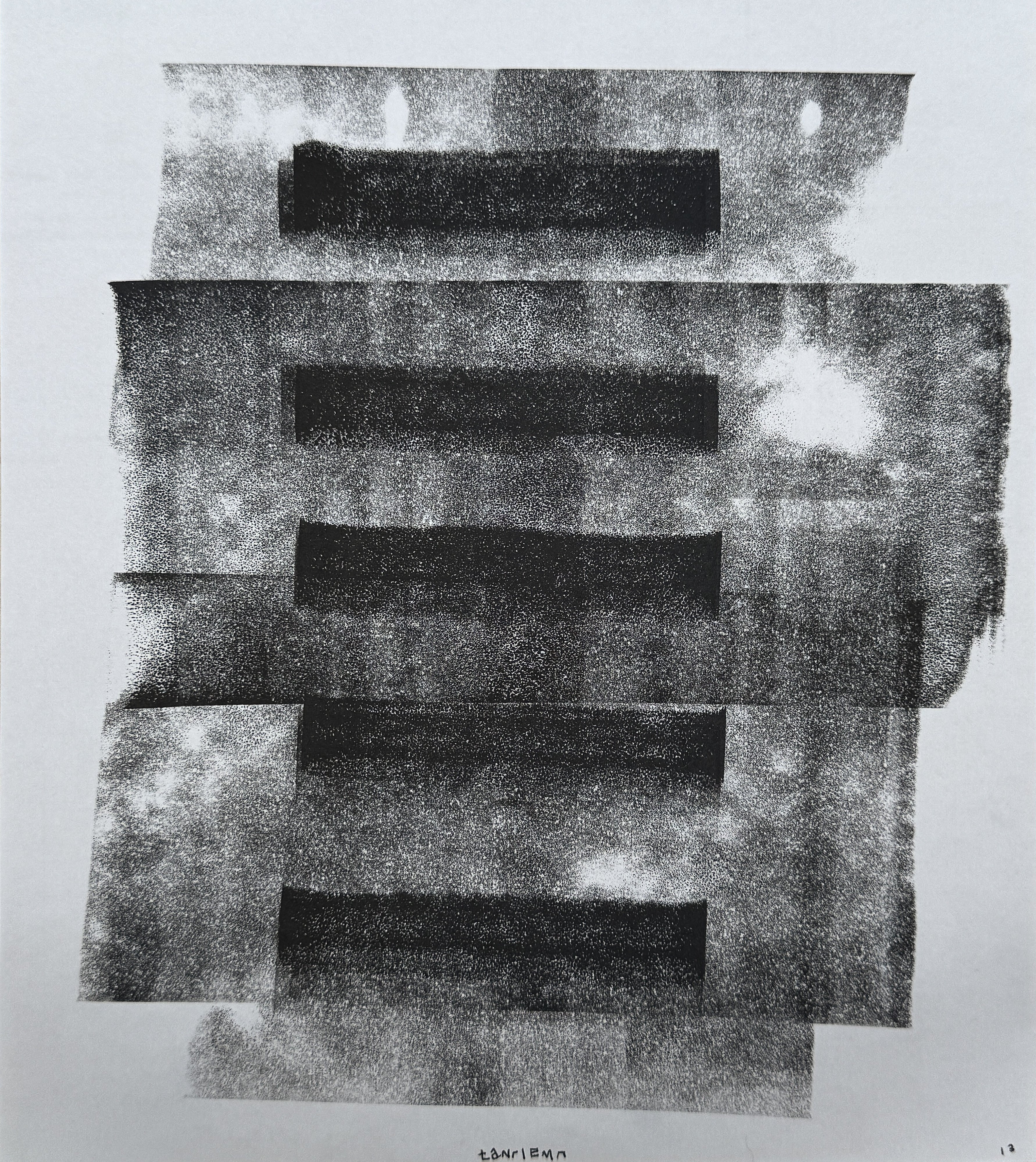 boredom or inspiration-13, ink on paper, 11.75 × 9.5"