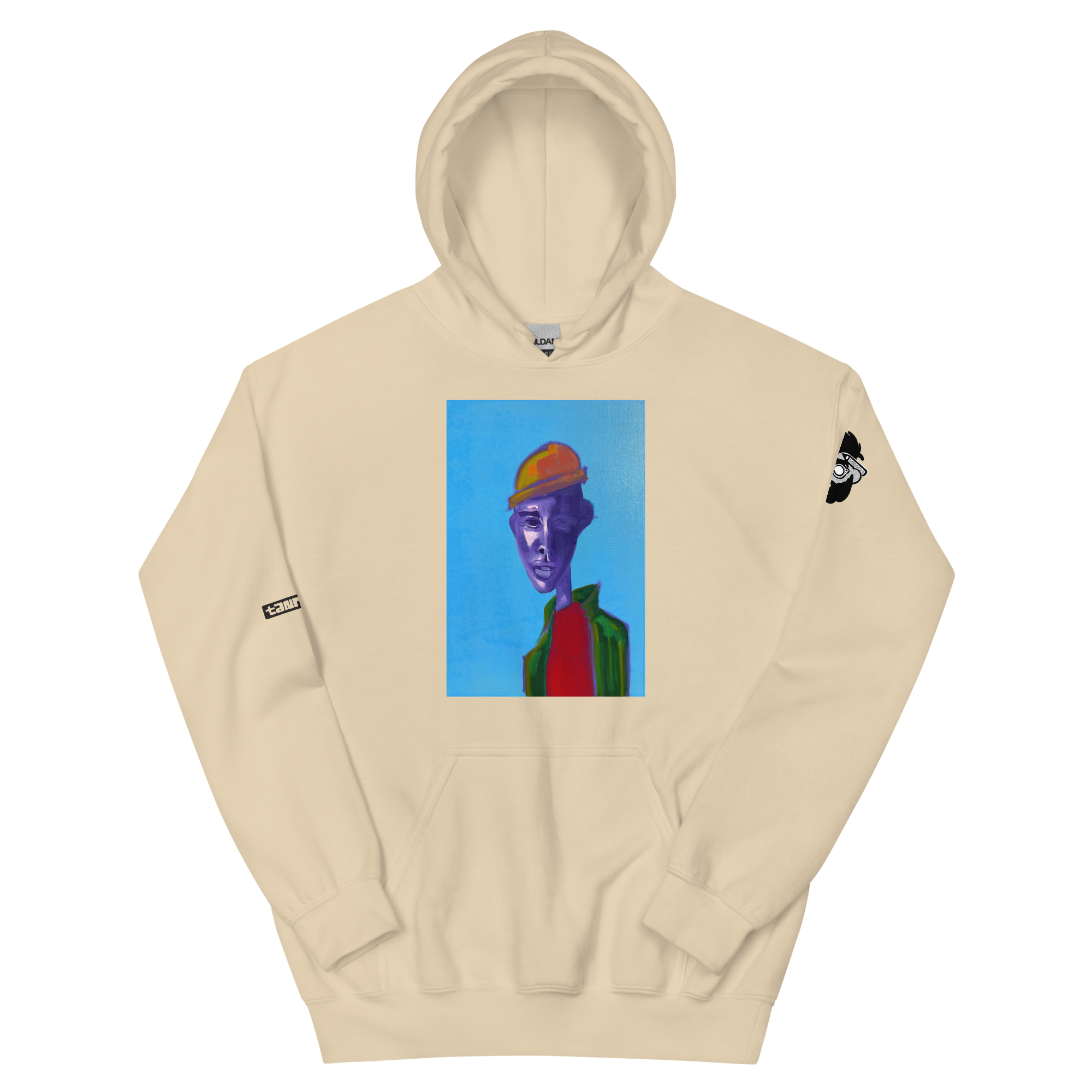 black dude in a beanie hoodie